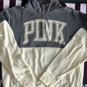 PINK Colorblock Half Zip Jacket